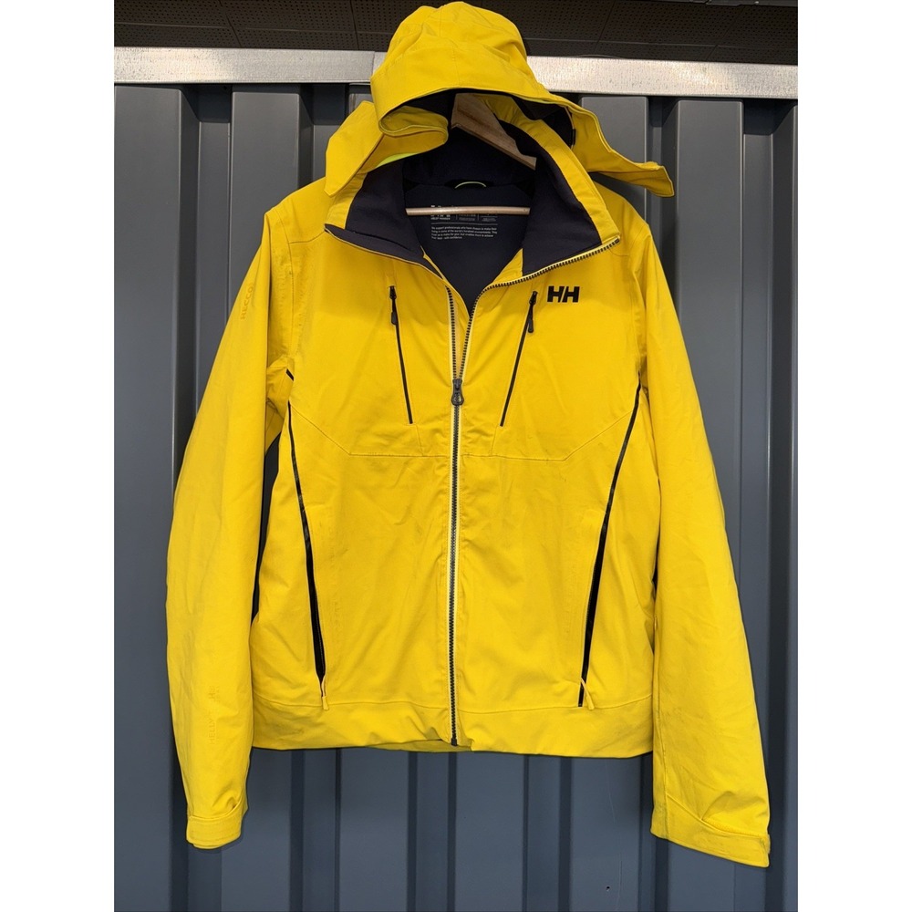 Helly Hansen Alpha 3.0 Ski Jacket Mens Medium H2Flow RECCO Technical Hooded